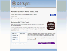 Tablet Screenshot of derky.nl